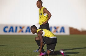 Durante o treino desta tarde no CT Joaquim Grava, no Parque Ecolgico do Tiete. O prximo jogo da equipe ser domingo, dia 05/05, contra o So Paulo, no Morumbi, jogo vlido pelas semi-finais do Campeonato Paulista de 2013