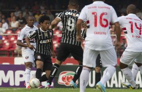 Durante a partida entre So Paulo x Corinthians realizada esta tarde no estdio do Morumbi, jogo vlido pelas semifinais do Campeonato Paulista de 2013