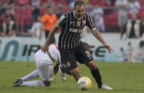 Durante a partida entre So Paulo x Corinthians realizada esta tarde no estdio do Morumbi, jogo vlido pelas semifinais do Campeonato Paulista de 2013