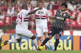 Durante a partida entre So Paulo x Corinthians realizada esta tarde no estdio do Morumbi, jogo vlido pelas semifinais do Campeonato Paulista de 2013