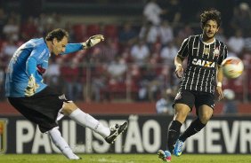 Durante a partida entre So Paulo x Corinthians realizada esta tarde no estdio do Morumbi, jogo vlido pelas semifinais do Campeonato Paulista de 2013