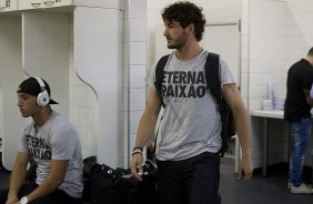 Nos vestirios antes da partida entre So Paulo x Corinthians realizada esta tarde no estdio do Morumbi, jogo vlido pelas semifinais do Campeonato Paulista de 2013