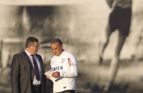 Durante o treino desta tarde no CT Joaquim Grava, no Parque Ecolgico do Tiete. O prximo jogo da equipe ser domingo, dia 12/05, contra o Santos, no Pacaembu, jogo de ida vlido pela final do Campeonato Paulista de 2013