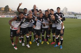 Durante o treino desta tarde no CT Joaquim Grava, no Parque Ecolgico do Tiete. O prximo jogo da equipe ser domingo, dia 12/05, contra o Santos, no Pacaembu, jogo de ida vlido pela final do Campeonato Paulista de 2013