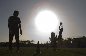 Durante o treino desta tarde no CT Joaquim Grava, no Parque Ecolgico do Tiete. O prximo jogo da equipe ser domingo, dia 12/05, contra o Santos, no Pacaembu, jogo de ida vlido pela final do Campeonato Paulista de 2013