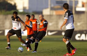 Durante o treino desta tarde no CT Joaquim Grava, no Parque Ecolgico do Tiete. O prximo jogo da equipe ser domingo, dia 12/05, contra o Santos, no Pacaembu, jogo de ida vlido pela final do Campeonato Paulista de 2013