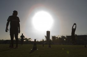 Durante o treino desta tarde no CT Joaquim Grava, no Parque Ecolgico do Tiete. O prximo jogo da equipe ser domingo, dia 12/05, contra o Santos, no Pacaembu, jogo de ida vlido pela final do Campeonato Paulista de 2013