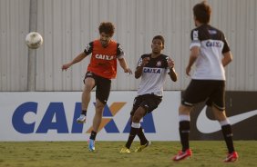 Durante o treino desta tarde no CT Joaquim Grava, no Parque Ecolgico do Tiete. O prximo jogo da equipe ser domingo, dia 12/05, contra o Santos, no Pacaembu, jogo de ida vlido pela final do Campeonato Paulista de 2013