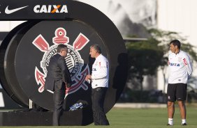 Durante o treino desta tarde no CT Joaquim Grava, no Parque Ecolgico do Tiete. O prximo jogo da equipe ser domingo, dia 12/05, contra o Santos, no Pacaembu, jogo de ida vlido pela final do Campeonato Paulista de 2013