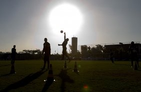 Durante o treino desta tarde no CT Joaquim Grava, no Parque Ecolgico do Tiete. O prximo jogo da equipe ser domingo, dia 12/05, contra o Santos, no Pacaembu, jogo de ida vlido pela final do Campeonato Paulista de 2013