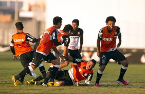Durante o treino desta tarde no CT Joaquim Grava, no Parque Ecolgico do Tiete. O prximo jogo da equipe ser domingo, dia 12/05, contra o Santos, no Pacaembu, jogo de ida vlido pela final do Campeonato Paulista de 2013