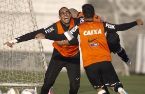 Durante o treino desta tarde no CT Joaquim Grava, no Parque Ecolgico do Tiete. O prximo jogo da equipe ser domingo, dia 12/05, contra o Santos, no Pacaembu, jogo de ida vlido pela final do Campeonato Paulista de 2013