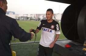 Durante o treino desta tarde no CT Joaquim Grava, no Parque Ecolgico do Tiete. O prximo jogo da equipe ser domingo, dia 12/05, contra o Santos, no Pacaembu, jogo de ida vlido pela final do Campeonato Paulista de 2013