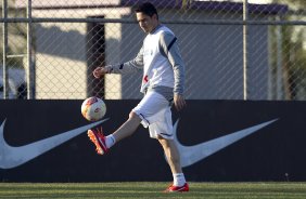 Durante o treino desta tarde no CT Joaquim Grava, no Parque Ecolgico do Tiete. O prximo jogo da equipe ser domingo, dia 12/05, contra o Santos, no Pacaembu, jogo de ida vlido pela final do Campeonato Paulista de 2013