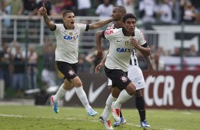 Durante a partida entre Corinthians x Santos realizada esta tarde no estdio do Pacaembu, primeiro jogo da final do Campeonato Paulista de 2013