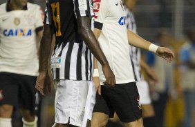 Durante a partida entre Corinthians x Santos realizada esta tarde no estdio do Pacaembu, primeiro jogo da final do Campeonato Paulista de 2013