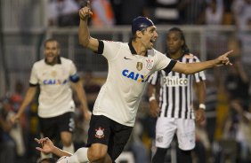 Durante a partida entre Corinthians x Santos realizada esta tarde no estdio do Pacaembu, primeiro jogo da final do Campeonato Paulista de 2013