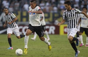 Durante a partida entre Corinthians x Santos realizada esta tarde no estdio do Pacaembu, primeiro jogo da final do Campeonato Paulista de 2013