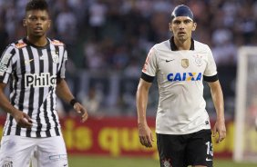 Durante a partida entre Corinthians x Santos realizada esta tarde no estdio do Pacaembu, primeiro jogo da final do Campeonato Paulista de 2013