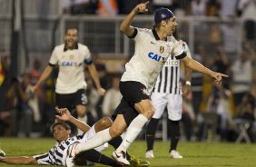 Durante a partida entre Corinthians x Santos realizada esta tarde no estdio do Pacaembu, primeiro jogo da final do Campeonato Paulista de 2013