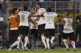 Durante a partida entre Corinthians x Santos realizada esta tarde no estdio do Pacaembu, primeiro jogo da final do Campeonato Paulista de 2013