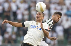 Durante a partida entre Corinthians x Santos realizada esta tarde no estdio do Pacaembu, primeiro jogo da final do Campeonato Paulista de 2013