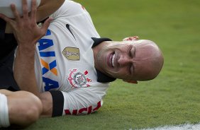 Durante a partida entre Corinthians x Santos realizada esta tarde no estdio do Pacaembu, primeiro jogo da final do Campeonato Paulista de 2013