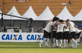 Durante a partida entre Corinthians x Santos realizada esta tarde no estdio do Pacaembu, primeiro jogo da final do Campeonato Paulista de 2013