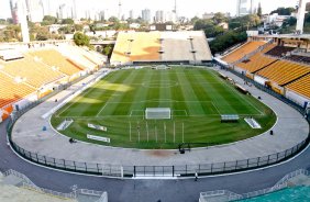 Preparativos no estadi do Pacaembu para o jogo Corinthians x Boca JR Paulo/SP