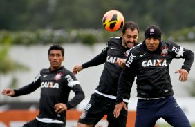 Emerson durante Treino do Corinthians realizado no CT Joaquim Grava