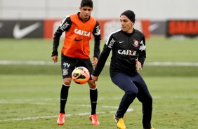 Fabio Santos durante Treino do Corinthians realizado no CT Joaquim Grava