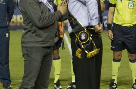 Durante a partida entre Corinthians x Botafogo, realizada esta noite no estádio do Pacaembu, abertura do Campeonato Brasileiro de 2013