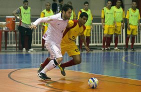 Durante o jogo de futsal entre Corinthian x So Bernardo, esta tarde no Parque So Jorge