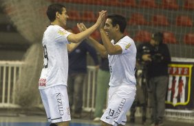 Durante o jogo de futsal entre Corinthian x So Bernardo, esta tarde no Parque So Jorge