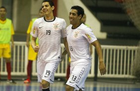 Durante o jogo de futsal entre Corinthian x So Bernardo, esta tarde no Parque So Jorge