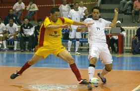 Durante o jogo de futsal entre Corinthian x So Bernardo, esta tarde no Parque So Jorge