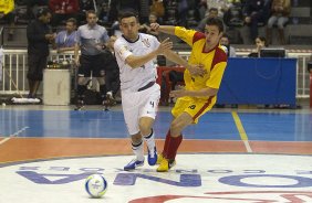 Durante o jogo de futsal entre Corinthian x So Bernardo, esta tarde no Parque So Jorge