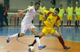 Durante o jogo de futsal entre Corinthian x So Bernardo, esta tarde no Parque So Jorge