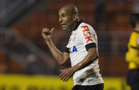 Durante a partida entre Corinthians x Ponte Preta/Campinas, realizada esta noite no estádio do Pacaembu, 3ª rodada do Campeonato Brasileiro de 2013