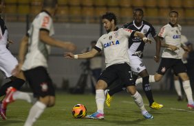 Durante a partida entre Corinthians x Ponte Preta/Campinas, realizada esta noite no estádio do Pacaembu, 3ª rodada do Campeonato Brasileiro de 2013