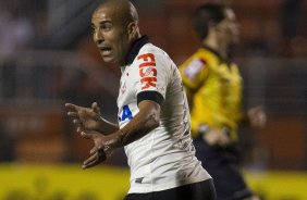 Durante a partida entre Corinthians x Ponte Preta/Campinas, realizada esta noite no estádio do Pacaembu, 3ª rodada do Campeonato Brasileiro de 2013
