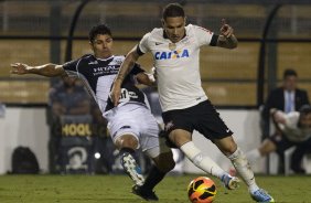 Durante a partida entre Corinthians x Ponte Preta/Campinas, realizada esta noite no estádio do Pacaembu, 3ª rodada do Campeonato Brasileiro de 2013