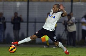 Durante a partida entre Corinthians x Ponte Preta/Campinas, realizada esta noite no estádio do Pacaembu, 3ª rodada do Campeonato Brasileiro de 2013