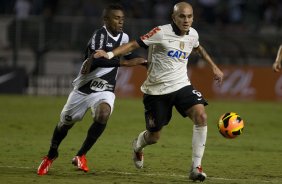 Durante a partida entre Corinthians x Ponte Preta/Campinas, realizada esta noite no estádio do Pacaembu, 3ª rodada do Campeonato Brasileiro de 2013