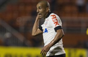 Durante a partida entre Corinthians x Ponte Preta/Campinas, realizada esta noite no estádio do Pacaembu, 3ª rodada do Campeonato Brasileiro de 2013