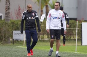 Durante o treino desta manh no CT Joaquim Grava, no Parque Ecolgico do Tiete. O prximo jogo da equipe ser quarta-feira, dia 05/06, contra o Cruzeiro, na Arena do Jacar, jogo vlido pela 4 rodada do Campeonato Brasileiro de 2013