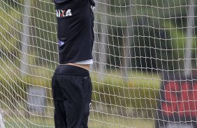 Durante o treino desta manh no CT Joaquim Grava, no Parque Ecolgico do Tiete. O prximo jogo da equipe ser quarta-feira, dia 05/06, contra o Cruzeiro, na Arena do Jacar, jogo vlido pela 4 rodada do Campeonato Brasileiro de 2013