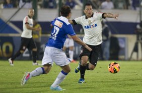 Durante a partida entre Cruzeiro x Corinthians, realizada esta noite na Arena do Jacaré, 4ª rodada do Campeonato Brasileiro de 2013