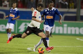 Durante a partida entre Cruzeiro x Corinthians, realizada esta noite na Arena do Jacaré, 4ª rodada do Campeonato Brasileiro de 2013