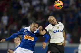 Durante a partida entre Cruzeiro x Corinthians, realizada esta noite na Arena do Jacaré, 4ª rodada do Campeonato Brasileiro de 2013